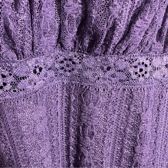 Urban Outfitters Nikita Lace Hanky Hem midi dress, purple, sz S, NEW - Picture 8 of 16